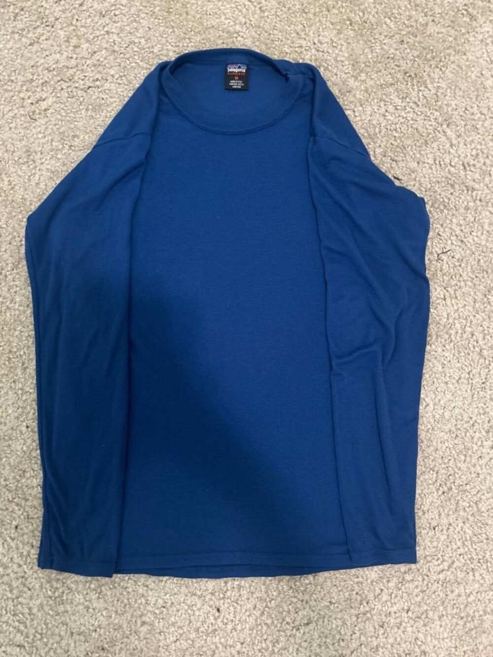 Patagonia Capilene Long Sleeve Shirt Women's M Blue